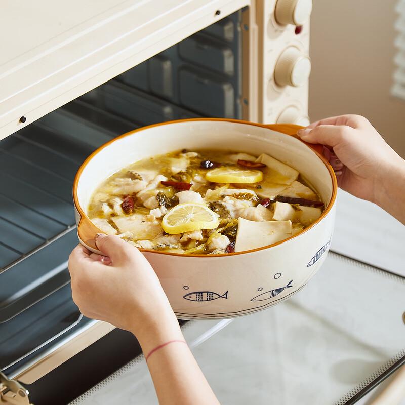 DeOuXingGuang Cartoon Ceramic Soup Bowl