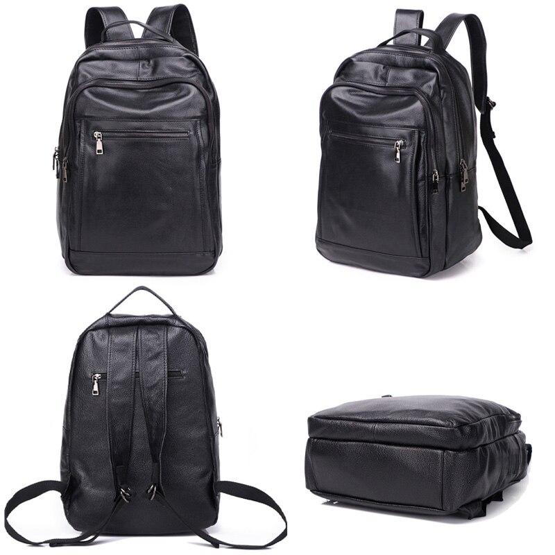 Rucsac Zency din piele moale din piele de vacă Rucsac de mare capacitate pentru femei Geantă de școală de modă Genți impermeabile antifurt pentru bărbați și femei