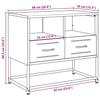 VidaXL Meuble TV blanc 68x39x60,5 cm acier, support TV, buffet TV, armoire hifi, banc TV, armoire en métal, meuble 846553