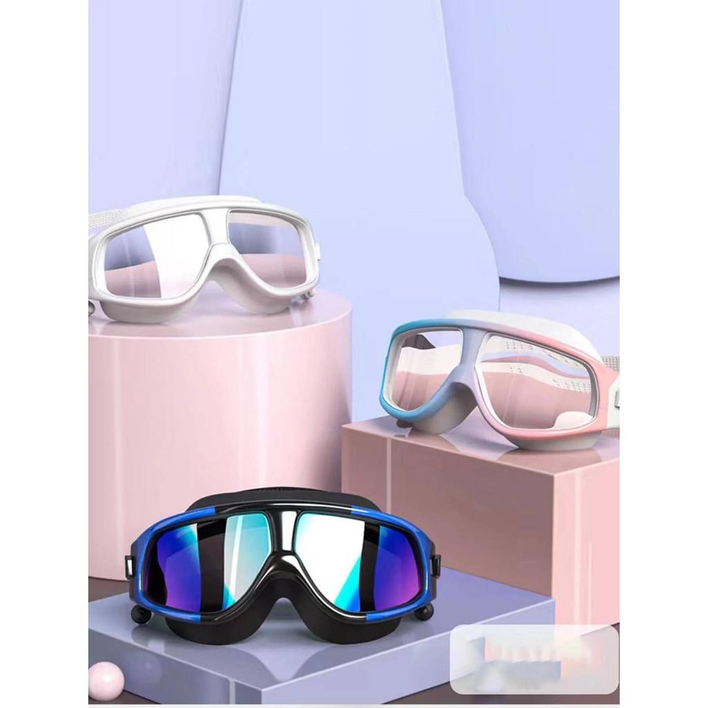 Professional Swimming Goggles HD Waterproof Anti Fog Silicon Swimming Cap Water Racing Sports Equipment for Men Women