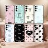 Bowknot Series Phone Case For Samsung S25,S24,S21,S22,S23,S30,Ultra,S20,Plus,Fe,Lite,Note,10,Black Cover