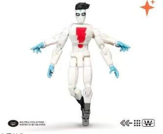 3D Printed Invincible Boy Invincible Mark Titan13 T13 Dummy13 Multi-Jointed Movable Action Figure Desktop Ornament