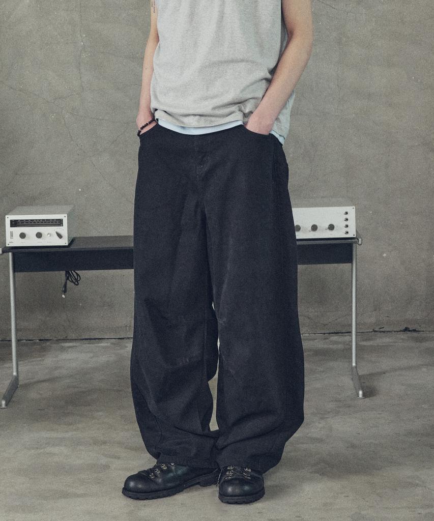 SUPERSUB Flow Yoke Curved Cotton Denim - Black