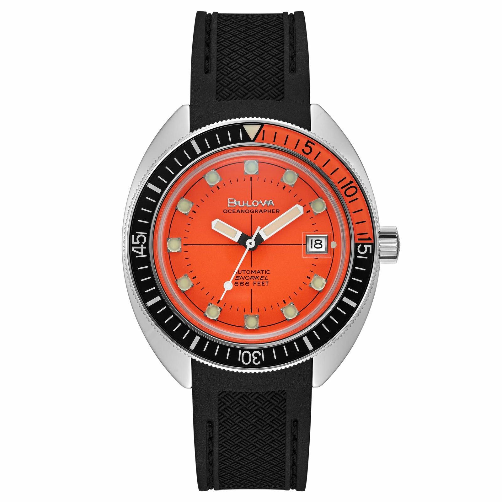 

Bulova Men s Mechanical Orange Watch 96B350 помаранчевий