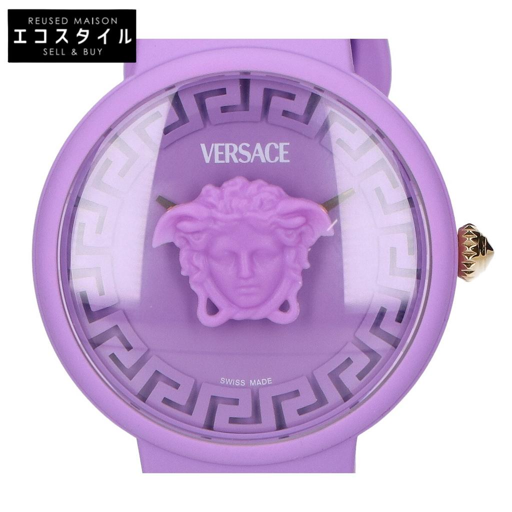 Versace [Excellent Condition] C1-VE8J Medusa Quartz Watches purpleUsed
