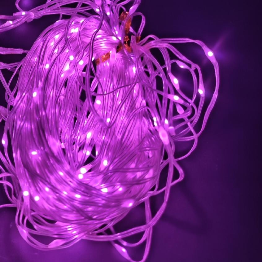 LED Copper Wire Curtain String Lights 3x3m Remote USB Powered Dorm Window Decor