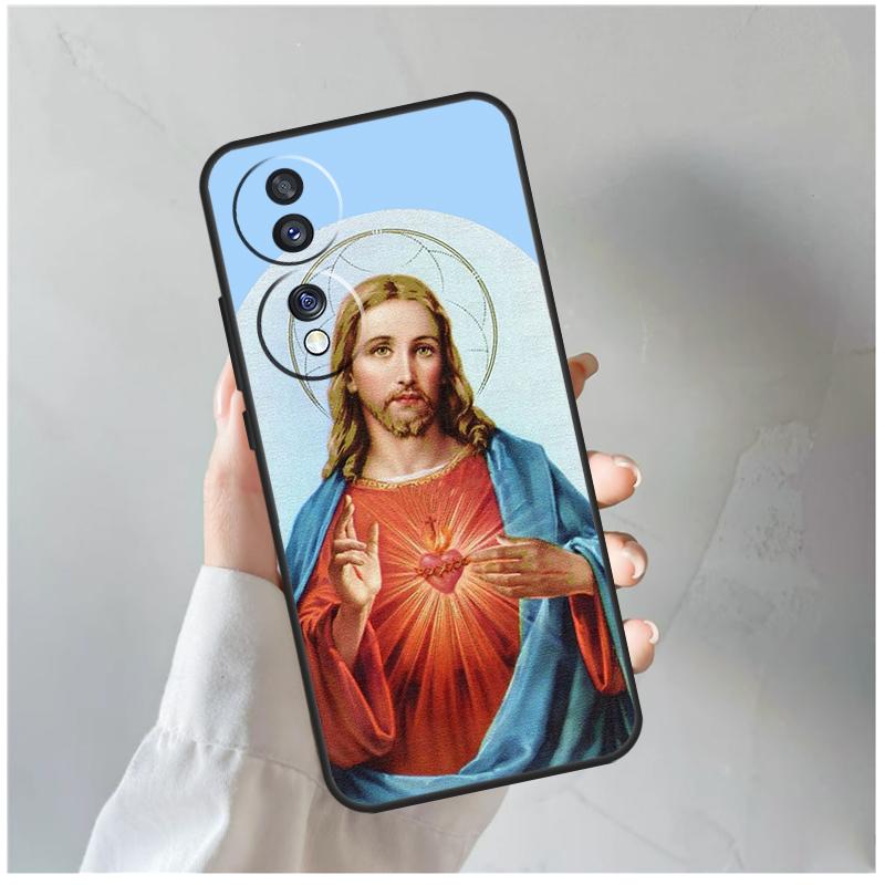 God Jesus For Honor Magic 5 6 7 8 Pro Case For Honor 200 400 Lite 50 70 90 X8c X8b X9a X9b X9c X9d Win
