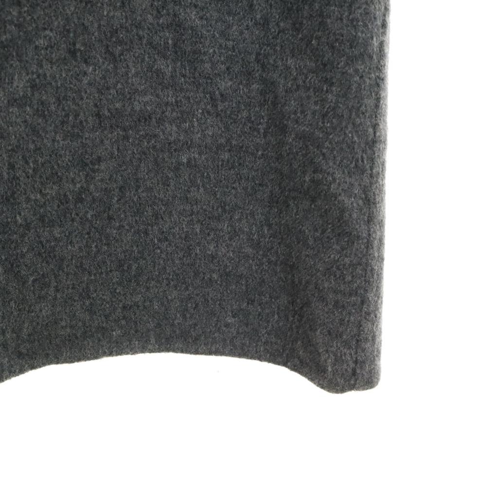 Lanvin Wool Blend No Sleeve V Neck One Piece 36 Gray Women Used