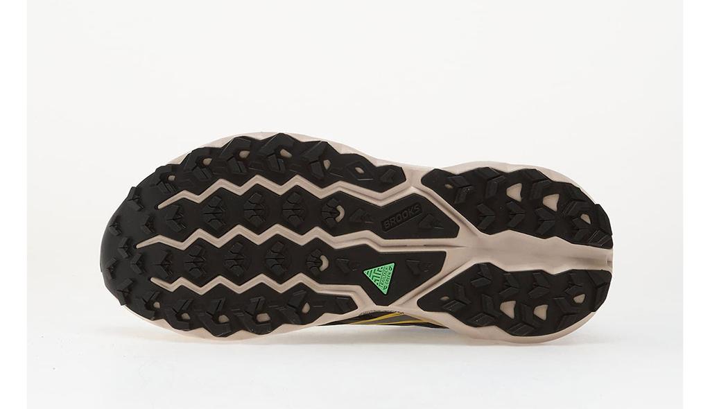 Brooks Cascadia 19 sneakers breathable flexible rock plate Black/Yellow/Chateau