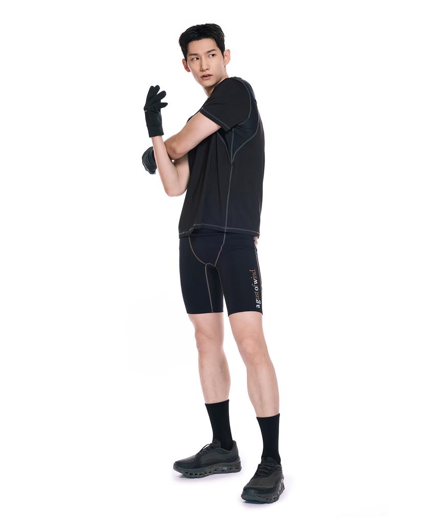 AGOW A-Sim Fit T-Shirt Black & Gray
