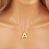 Nidin New Retro Punk Style Copper A-Z Letters Pendant Necklace Initials Alphabet For Women Vintage Name Jewelry Daily Party Gift