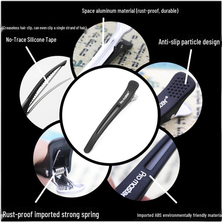 Korean No-Crease Hair Clips for Hairdressing and Sectioning