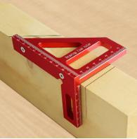 3D Multi-Angle Miter Triangle Ruler,45/90 Degree Aluminum Woodworking Square Protractor,High Precision Layout Measuring Tool