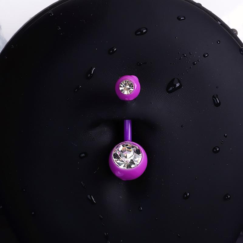 Sweet Heart Butterfly Navel Ring Zircon Belly Button Ring For Women Body Piercing Decoration Vacation Leisure Beach Jewelry Gift