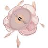 Elegant Feather Organza Fascinator Hair Hoop Church Dress Up Wedding Headpiece