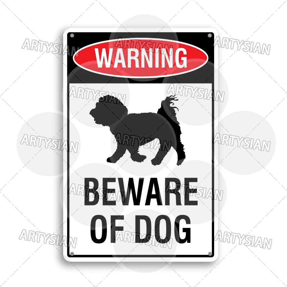 Beware of Dog Metal Sign Rottweiler GSD Golden Beagle Bulldog Pit Bull Poodle Bullmastiff Bloodhound Yorkie Border Collie Schn