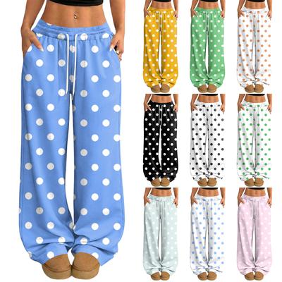 Damen Lässige und Modische Elastische Taille Weite Hose