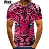 T-Shirts Tier Jaguar 3D Gedruckt Sommer Herren T-Shirts Streetwear Rundhals Hip Hop Übergroßes T-Shirt Herren Tops Kleidung