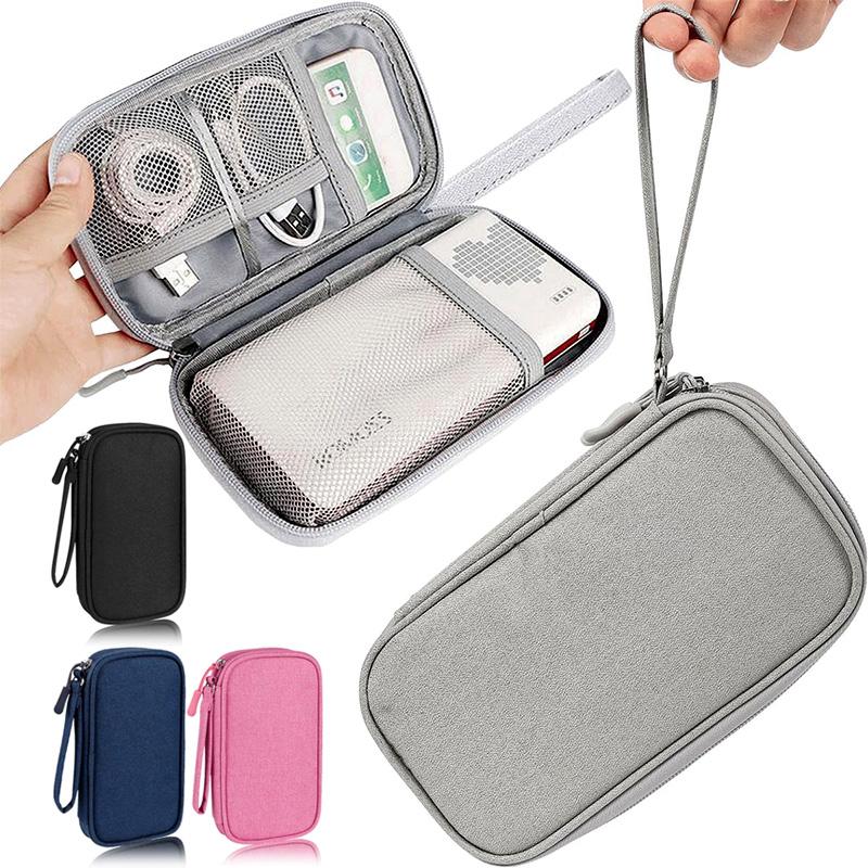 Portable Travel Digital Storage Bag - USB Cable Organizer Headset Charger Case,Multi-Layers Storage Bag for Neatness Convenience