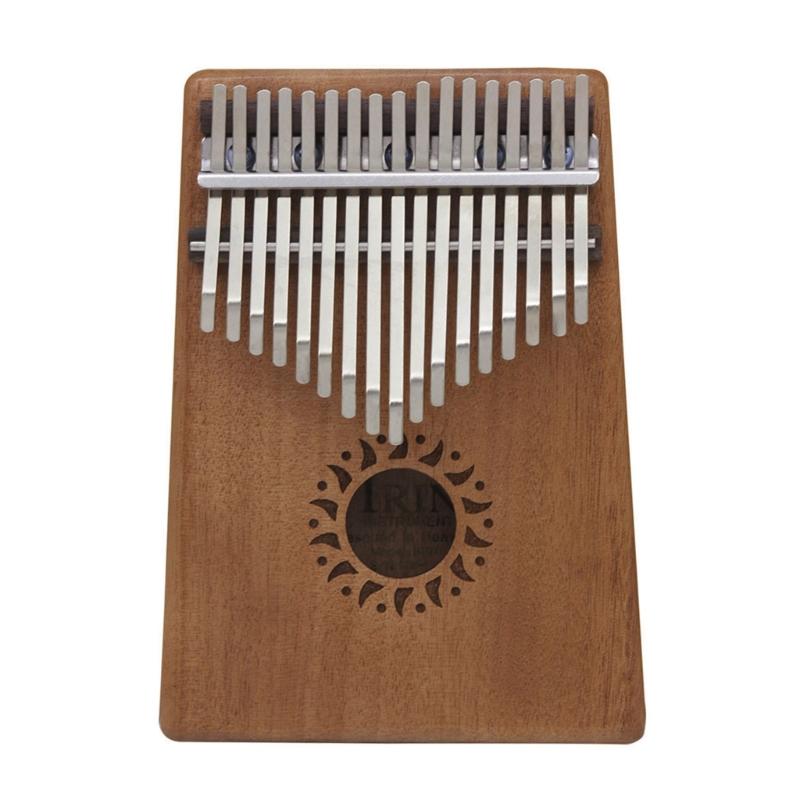 Cute Mahogany 17 Key Mini Kalimba Wood Material Thumb Piano Gift Keyboard Instrument Finger Piano Best for Kid, Beginner