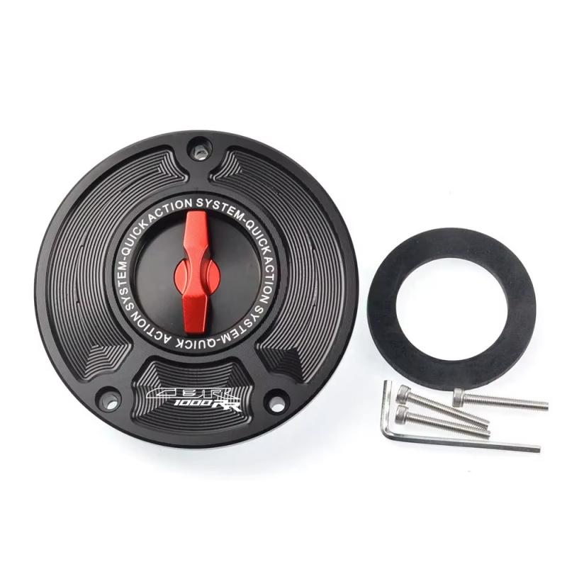 For CBR CBR1000RR ABS 2004-2013 CBR1000RR Fireblade CNC Fuel Gas Tank Cap Cover Aluminum Keyless Motorcycle Accessories
