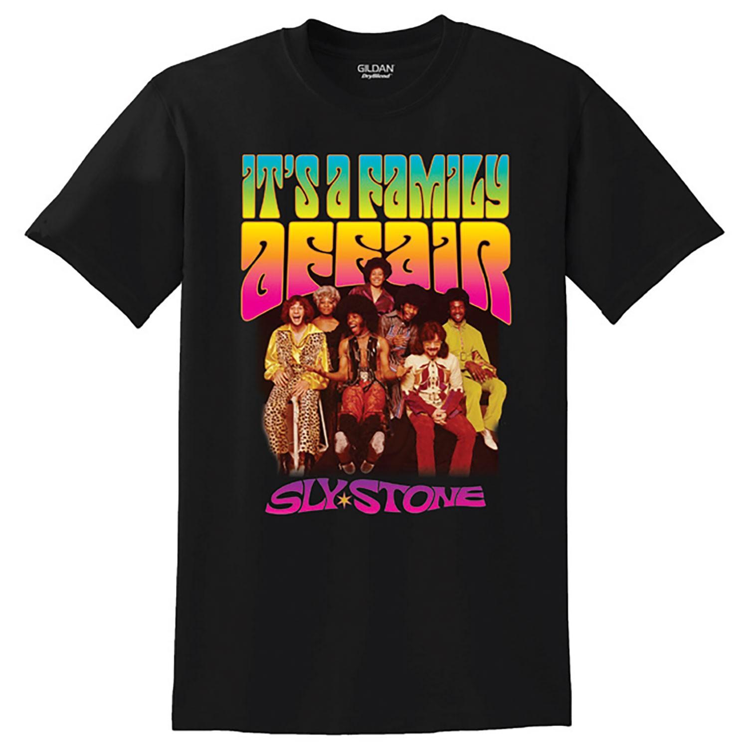 Мужская футболка Sly & The Family Stone It s A Family Affair X-Large Черный L