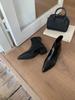 Cowhide version~ Huge good-looking short boots women's autumn and winter pointed season thin elastic thin boots soft leather thick heel Chelsea boots