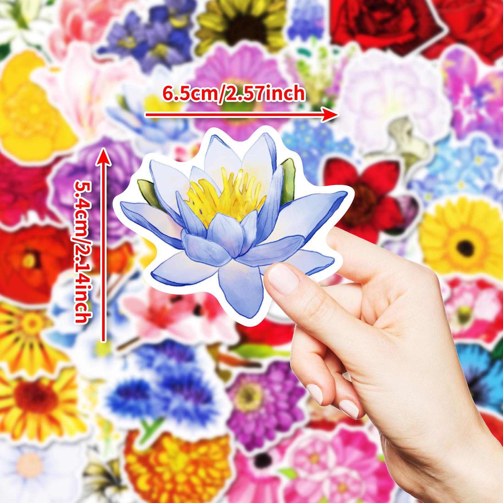 

50 штук различных цветов, нарисованных вручную, наклейки, материал полипропилен, водонепроницаемые, неповторяющиеся наклейки, плоские стаканы своими руками, скользкие для холодильника