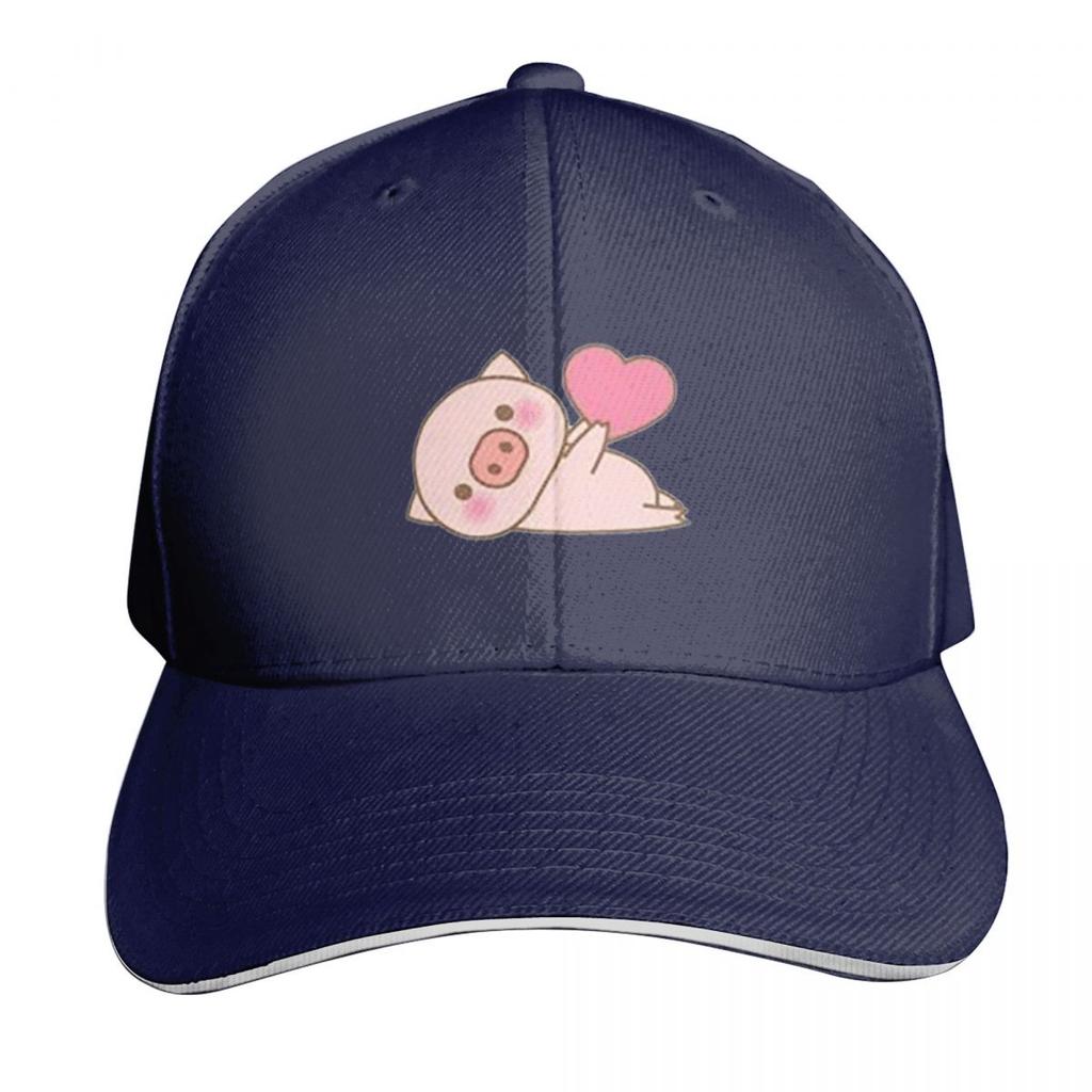 Lots Of Little Hearts Pig Emoticon Cap Fashion Casual Baseball Caps Adjustable Hat Hip Hop Summer Unisex Baseball Hats