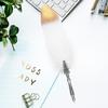 European Vintage Feather Fountain Pen Calligraphy Quill Dip Pen Set Home Decor Gift (White)