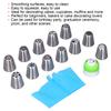 DIY Piping Tip Set Easy Cleaning Cake Decorating Tools Smooth Surface Flower Frosting Tips for Cupcakes Fondant Muffins Pastry