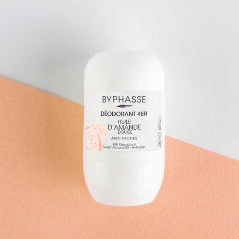 BYPHASSE Deodorant 48H Sweet Almond Oil 50ml (2 Options)