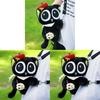 Luo Xiaohei Black Cat Plush Backpack For Girls And Women With Storage And Adjustable Straps