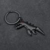Small Dinosaur Car Keychain Motorcycle Decorative Accessories Single Leather Metal Keychain Handbag Pendant Small Gift