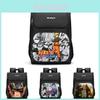 Mochila Escolar Naruto Sasuke Grande Capacidade Tecido Oxford Camada Dupla