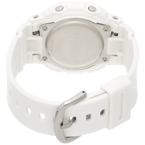 Casio Baby-G Radio-Controlled Solar Watch with EL Backlight, BGD-5000-7JF, White