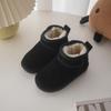 Children Boots Girl's  Chic Geniune Leather Princess Short Boots Boy's Warm Plush Winter Snow Boots Size 21-40