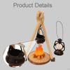 Doll House Camping Set Campfire 1/12 Scale Accessory Party Favors DIY Decoration Firewood Lamp for