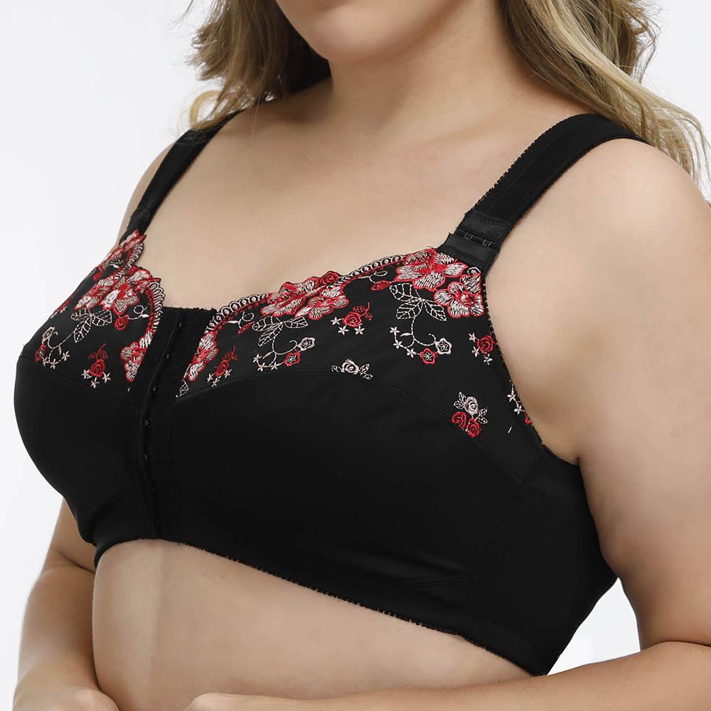 ZANZEA Plus Size Bordado Wireless Full Cup Bras Sexy Seven Breasted Front  Closure Push Up Bras Ropa interior comprar a buen precio — entrega  gratuita, reseñas reales con fotos — Joom