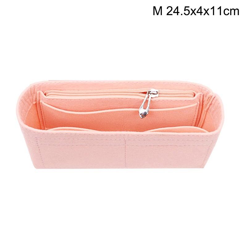 Dámská kabelka Multi-Pocket Dámská vkládací taška Plstěná látková kabelka Organizér kabelky Taška s podšívkou