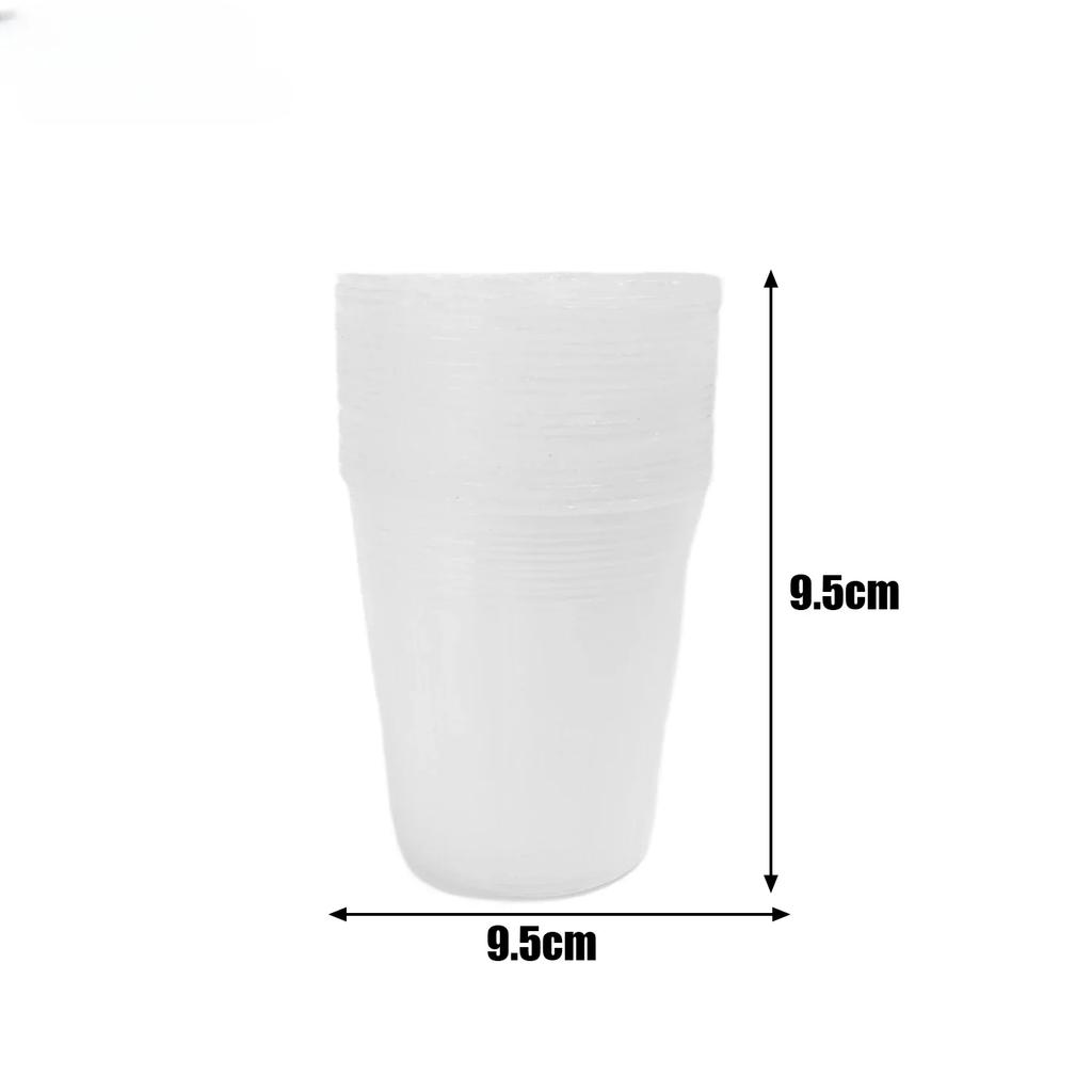 50/10 Stück Transparenter Blumentopf Pflanzenanzuchttopf Sämlingsbecher Gartenarbeit Umpflanzen Blumentopf Pflanzgefäß Gartengerät