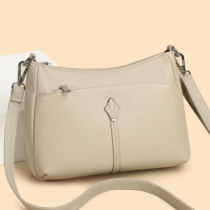 

2025 Stylish Large Capacity Crossbody Bag for Women - Versatile and Casual for Mothers слоновая кость/белый