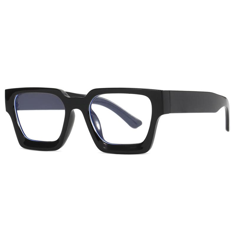 

New Square Thick Rim Glasses Frame Fashion Personality Glasses Retro Trendy Reading Glasses 8542 0 чёрный