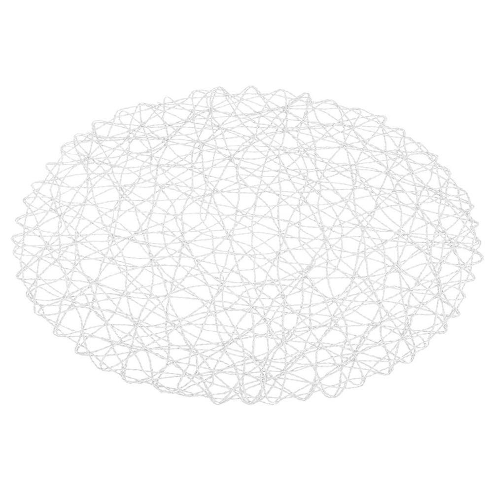 White Paper Table Mat, Round, 35 Cm