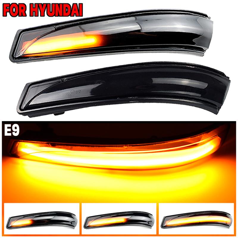 Side Mirror Flashing Light LED Dynamic Turn Signal Light Flowing Water Blinker For Hyundai Elantra GT Avante MK5 MD UD Veloster