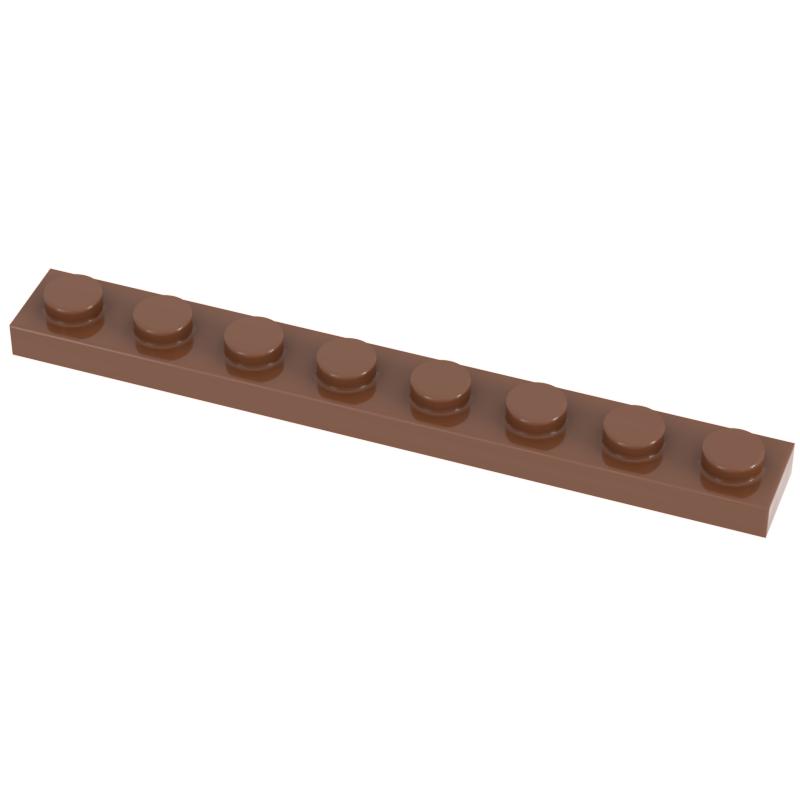 Funbrick 50 Stück 1x8 Platte 3460 Kompatibel mit Berühmten Bausteinen MOC DIY Klassisches Spielzeug Steine