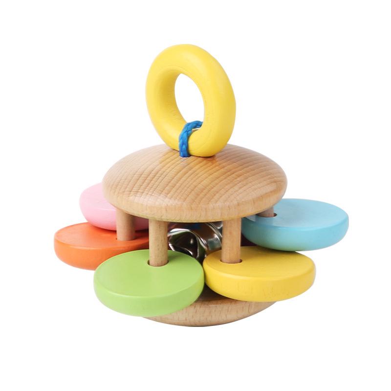 Wooden Rattle Set: Four Orff Instruments for Infants & Toddlers—Handheld Soothing & Grasping Early Education Toys