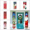Polyester Christmas Couplet Decorative Santa Claus Hanging Couplet  Spring Festival