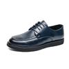 New Casual Leather Man Oxford Shoes Lace Up Mens Casual Footwear Fashion Office Dress Footwear Handmade Gentleman Business Shoes