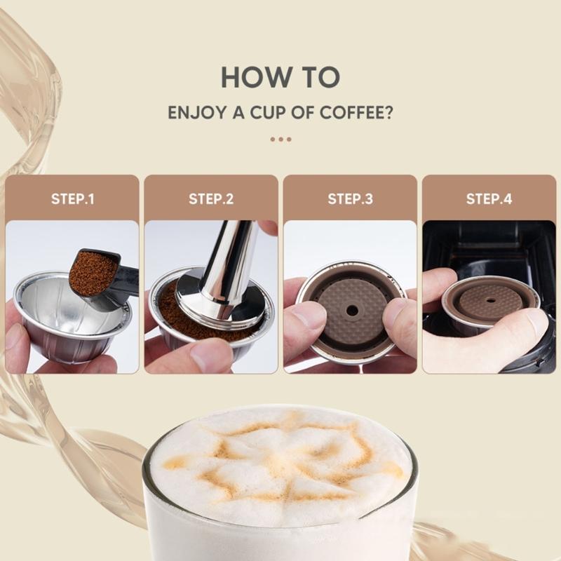 2Pcs Capsules Pods Caps Lids For Line Refilled Capsules Reusable For Reusable Silicone Pod Cover Lid Kitchen